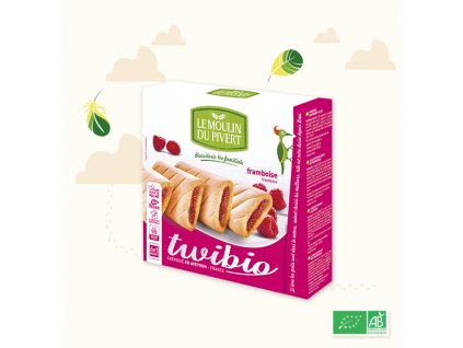 Twibio Biscuits with raspberry filling 150g organic
