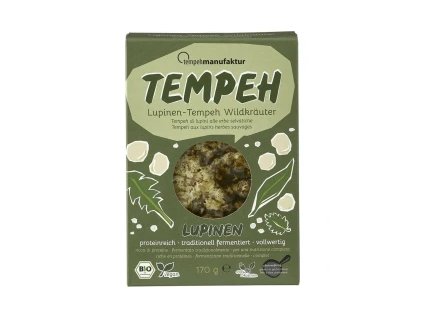 Tempehmanufaktur Lupine tempeh with herbs 170g organic