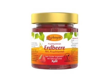 Birkengold Jahodový džem s xylitolem 200g bio