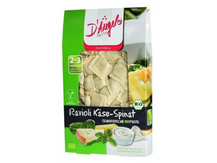 D´Angelo Ravioli plnené syrom a špenátom 250g bio