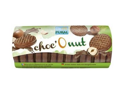 Pural Choc´O Nougat Biscuits 85g bio