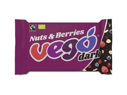 Vego étcsokoládé dió erdei gyümölcsök 85g bio
