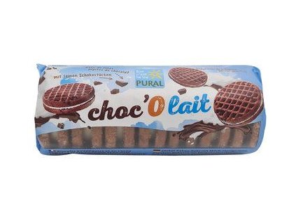 Biscuiți Pural Choc'O cu umplutură de lapte 85g bio