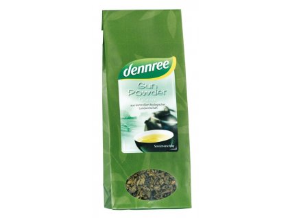 Dennree Zelený čaj Gunpowder sypaný 100g bio