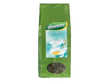 31143 dennree jasminovy zeleny caj sypany 100g bio