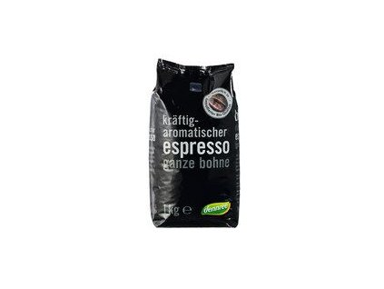 Dennree Espresso káva zrnková 1kg bio