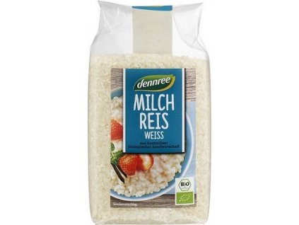 Dennree Orez cu lapte alb 500 g bio