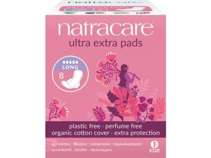 Natracare Ultra Extra Binden mit langen Flügeln 8er Öko