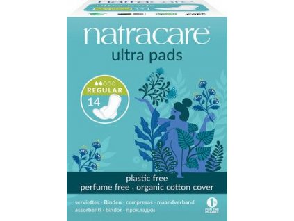 Natracare Vložky Regular Ultra s křidélky 14ks eco