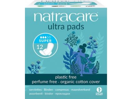 Natracare Super Ultra Pads with Wings 12pcs eco