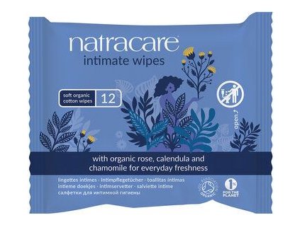 Natracare Intimate nedves törlőkendők 12db eco