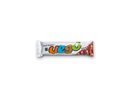 Vego szelet csokoládé egész mogyoróval 150g bio