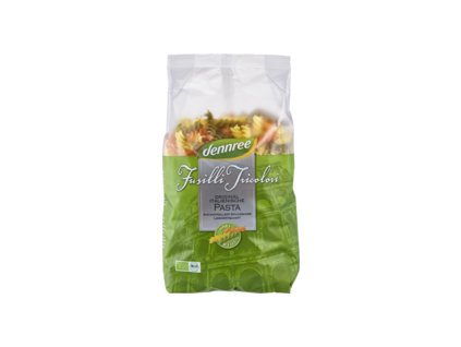 31671 dennree fusilli tricolori z tvrde psenice 500g bio