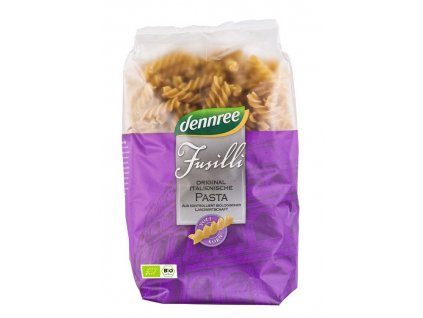 Dennree Fusilli teljes kiőrlésű durumbúza 500g bio