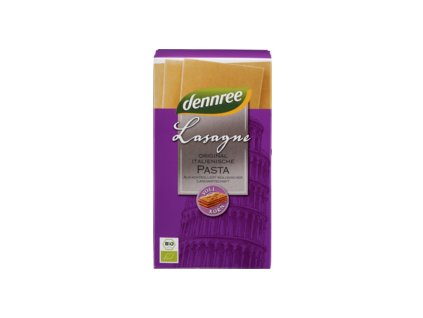 Dennree Lasagne celozrnné z tvrdé pšenice 250g bio