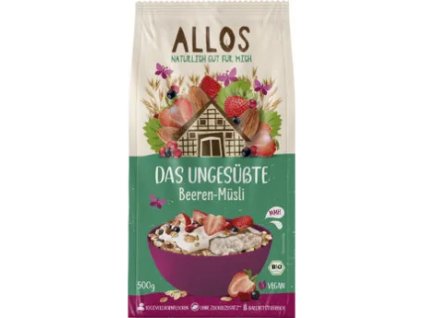Allos Muesli owocowe bez cukru 500g ekologiczne