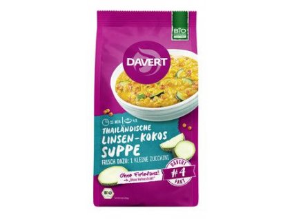 Davert thai lencseleves kókuszos 170g bio