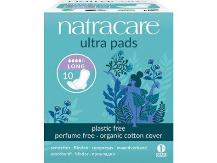 Natracare Vložky super ultra s křidélky dlouhé 10ks eco