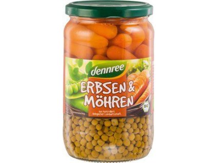 32466 dennree hrasek a mrkev 660 g bio