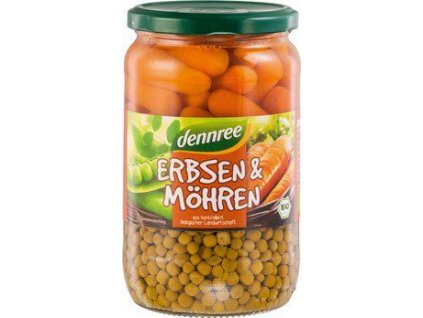 Dennree Hrášok a mrkva 680g bio