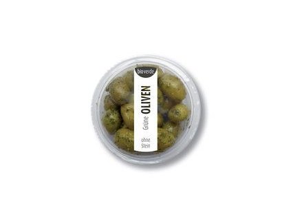 BioVerde Green pitted olives 80g organic