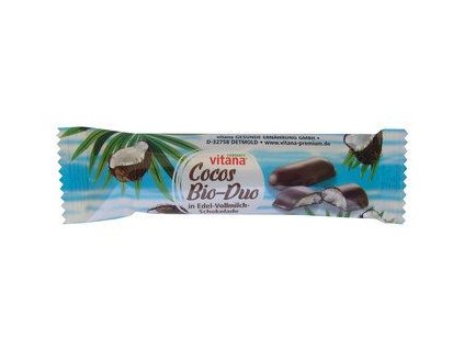 Vitana Coconut bar in milk chocolate 40g organic