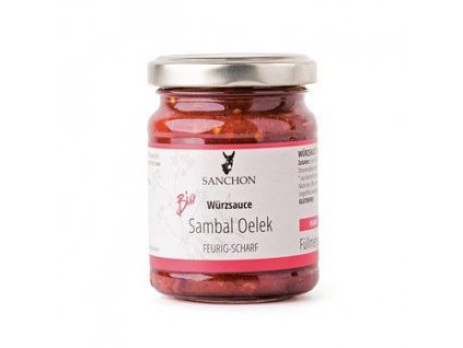 Sanchon Scharfe Sauce Sambal Oelek 125g bio