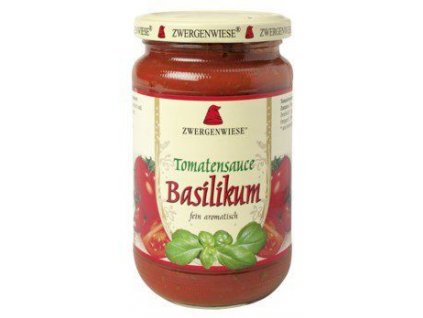 Zwergenwiese Tomatensauce mit Basilikum 340 ml bio