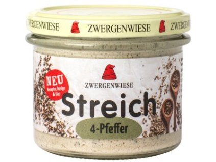 34212 zwergenwiese pomazanka 4 druhy pepre 180 g bio