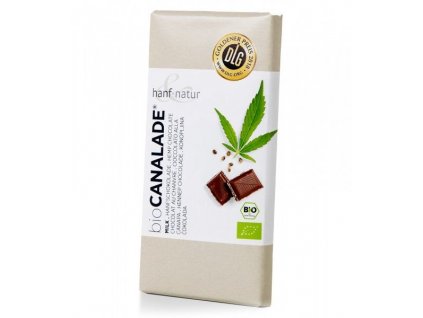 Hanf&Natur Canalade Mléčná čokoláda s konopnými semínky 100g bio