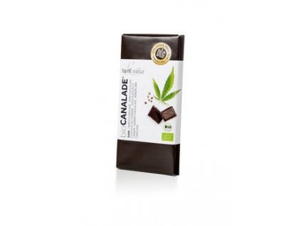 Hanf&Natur Canalade Hořká čokoláda s konopnými semínky 100g bio