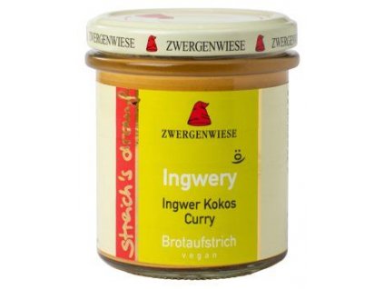 Zwergenwiese Brotaufstrich mit Kokos, Ingwer und Curry 160 g Bio