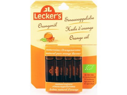 Lecker´s Pomerančový olej 100% 4x2ml bio