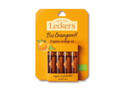 Lecker's Orange oil 100% 4x 2 ml organic