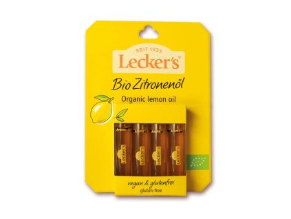 Lecker's Lemon oil 100% 4x 2 ml bio