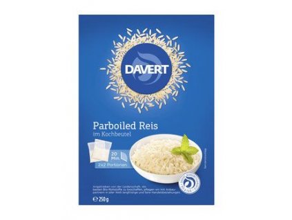 Davert Parboleid rýže ve varných sáčcích 250g bio
