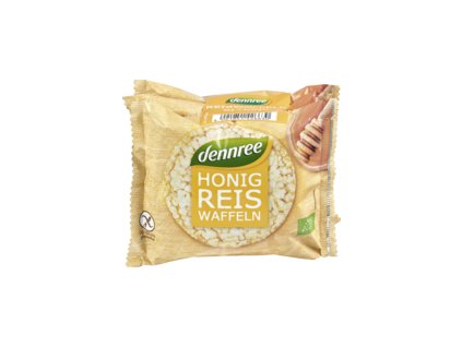 Dennree mézes-rizs gofri 96g bio