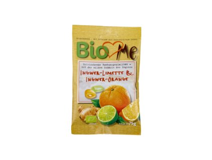 Bio loves Me Cukríky zázvor, limetka, pomaranč 75g bio