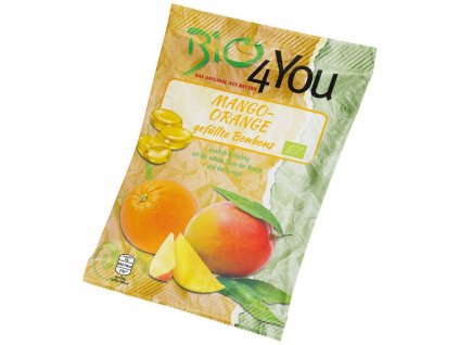 Bio4You Cukríky mango pomaranč 75g bio