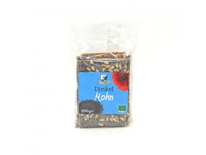 Kiebitzhof Špaldový knäckebrot s mákem 200g bio