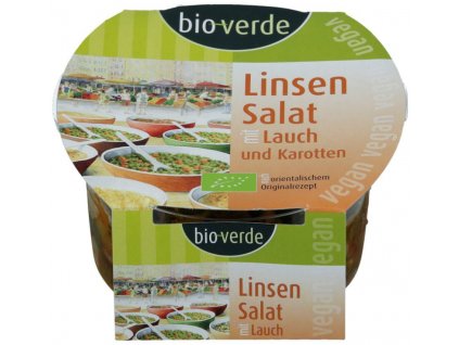 BioVerde Salata de linte cu praz si morcov 125g bio