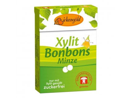 Birkengold cukierki miętowe z ksylitolem 30g