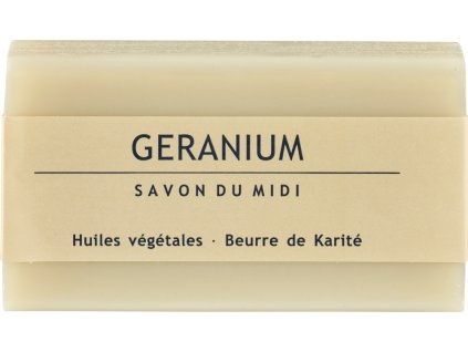 Savon du Midi szappan shea vajjal PELARGONIA 100g eco