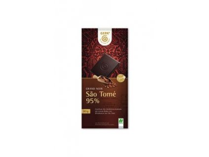 Gepa Hořká čokoláda 95% Sao Tomé 80g bio