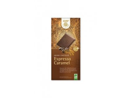 Gepa Mléčná čokoláda espresso karamel 100g bio