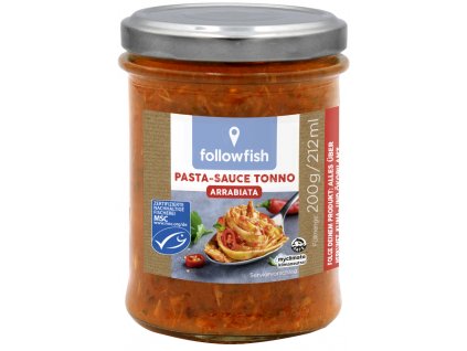 Followfood Tuna pasta sauce Arrabiata 200g msc