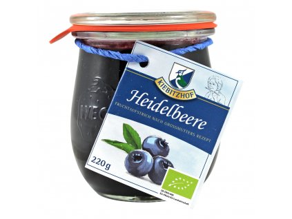 Kiebitzhof Borůvková marmeláda 220g bio