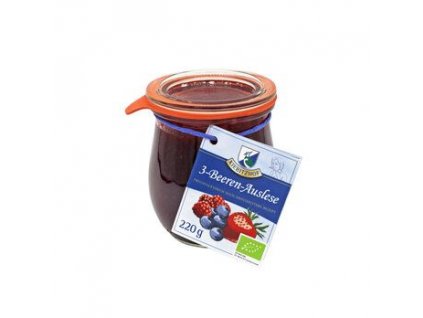 Kiebitzhof Marmeláda z lesných bobúľ 220g bio