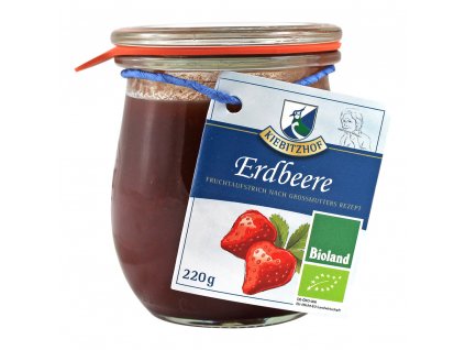 Kiebitzhof Jahodová marmeláda 220g bio