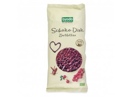 Byodo Rýžové plátky v hořké čokoládě 65g bio